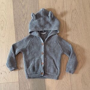 Jamie Kaye Gray Knit Sweater with Ears